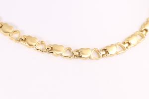 3-Elemente Halskette goldfarben - he9035g
