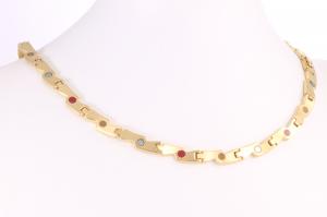 HE9016G - 3-Elemente Halskette goldfarben
