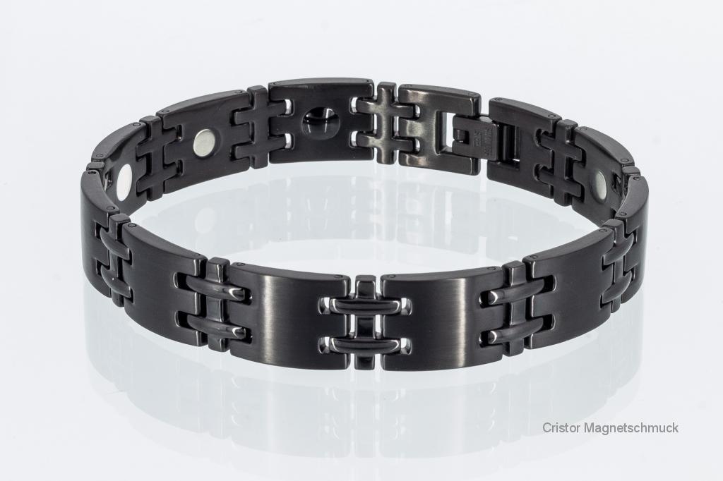 E8075BL - 4-Elemente Armband schwarz