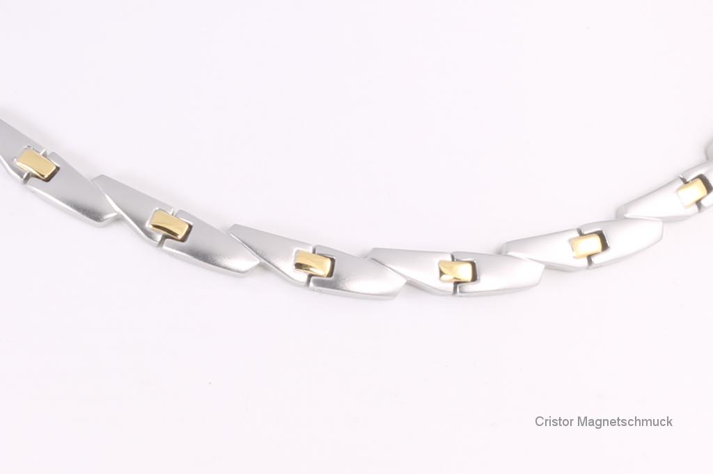 H9016BSet - Halskette und Energiearmband im Set bicolor