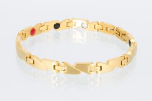 E8214G - 4-Elemente Armband goldfarben