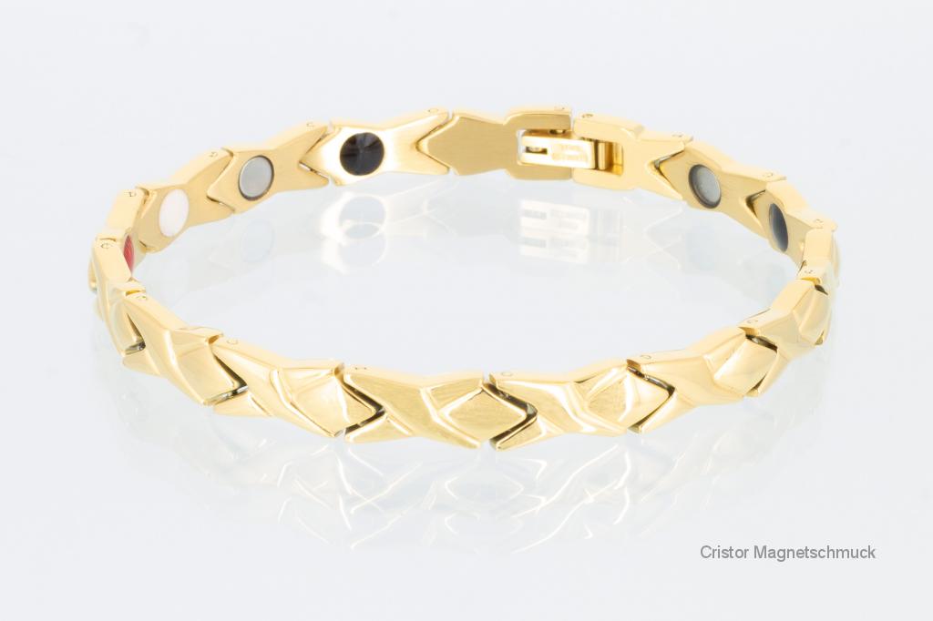 E8344G2 - 4-Elemente Armband goldfarben