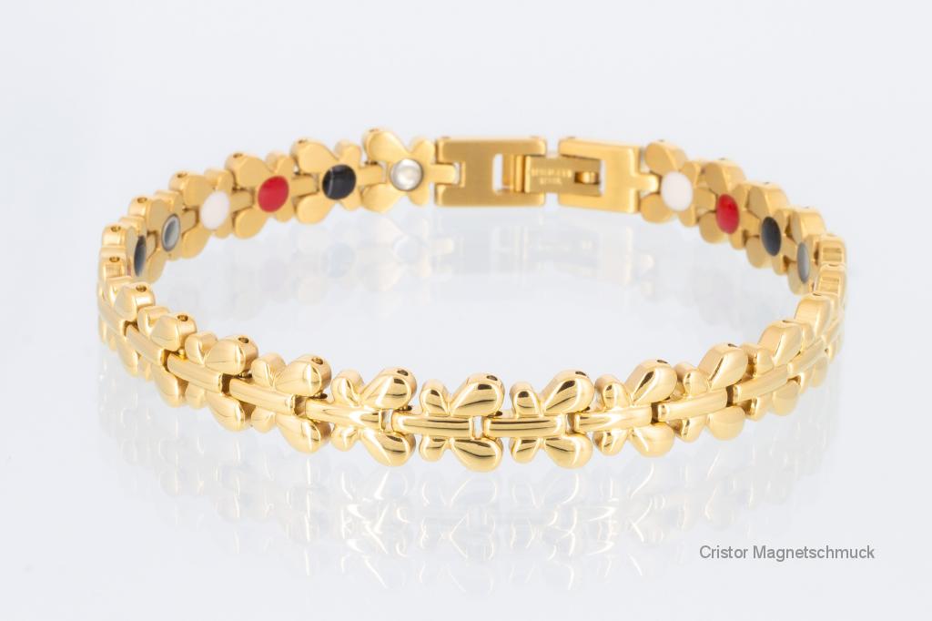 E8176G2 - 4-Elemente Armband goldfarben