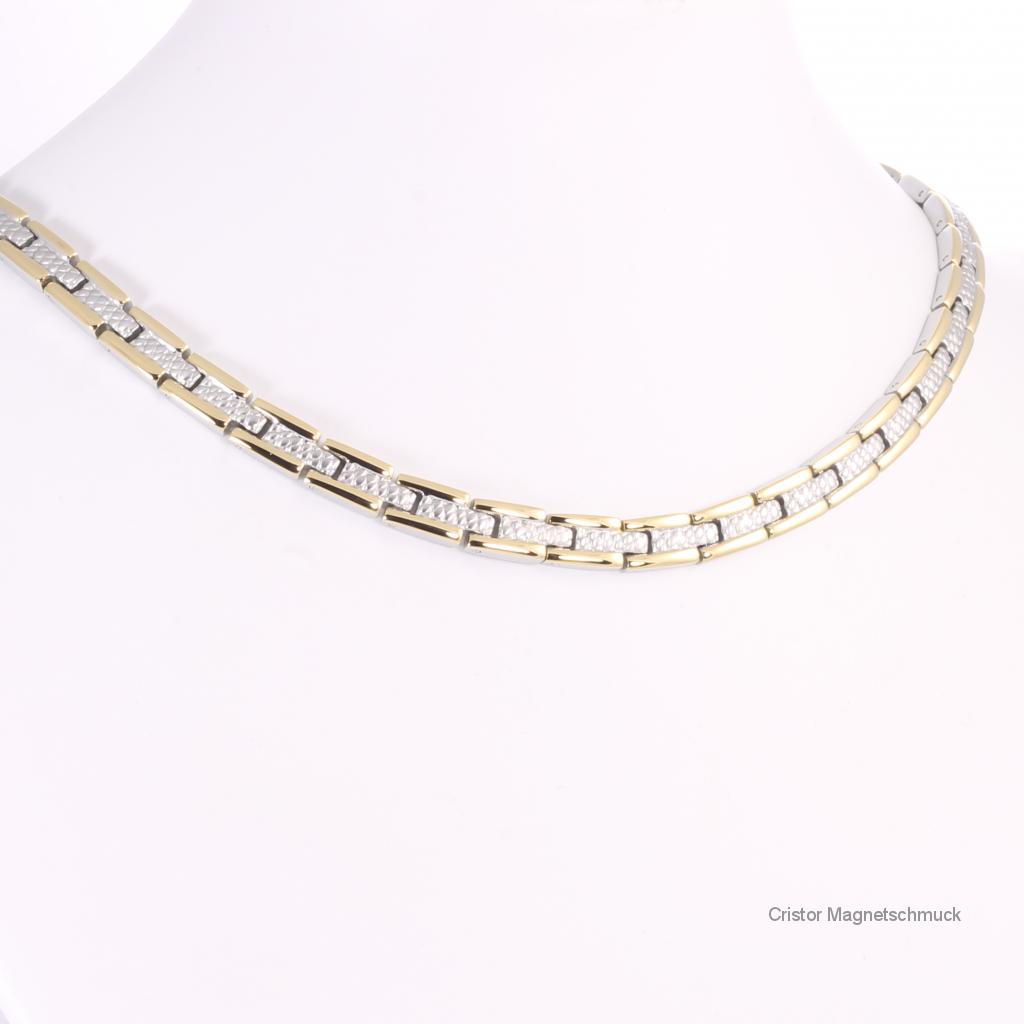 H9034BSet2 - Halskette und Armband im Set bicolor