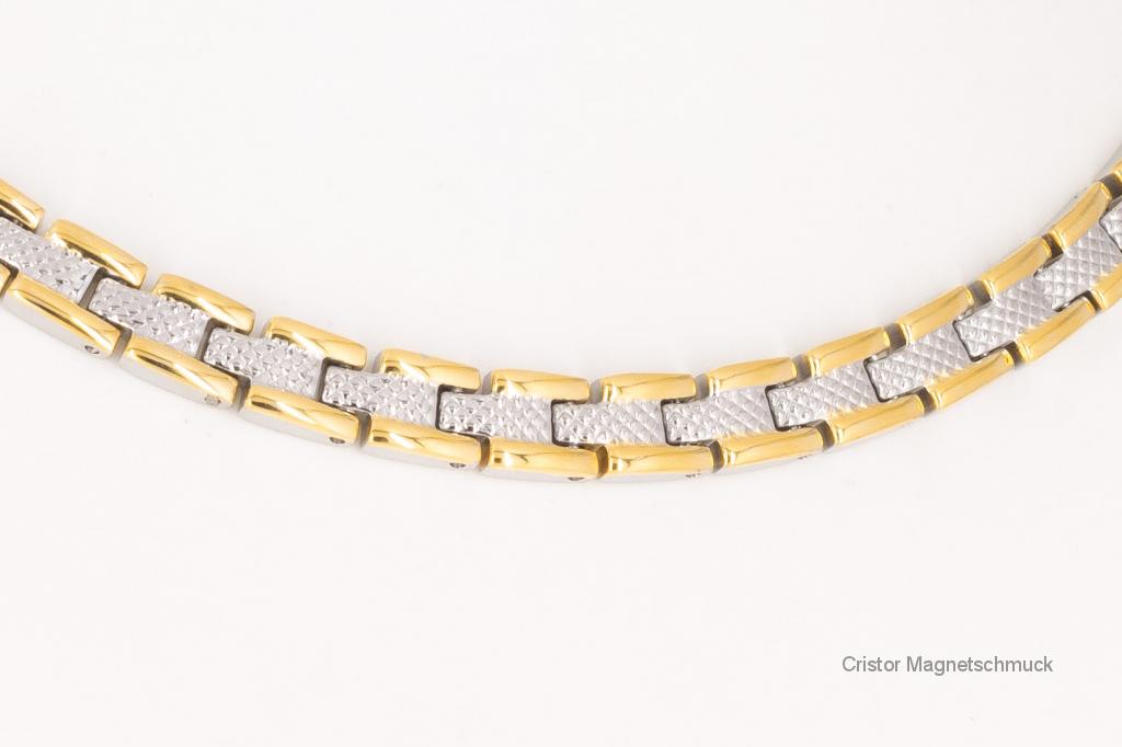 H9034BSet - Halskette und Armband im Set bicolor