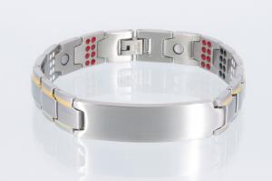 E8354Be - 4-Elemente Armband bicolor mit extravielen Einlagen