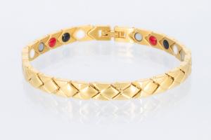E8353G - 4-Elemente Armband goldfarben