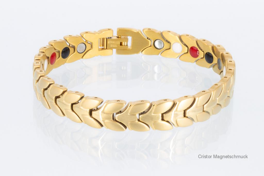 E8206G - 4-Elemente Armband goldfarben