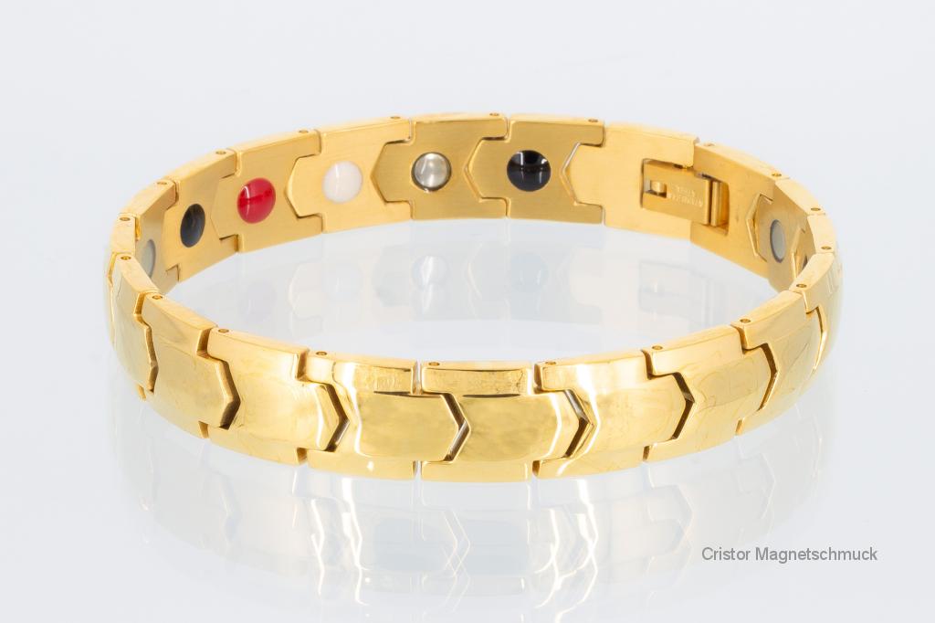 E8281G - 4-Elemente Armband goldfarben