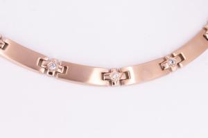 H9084RGZ - Halskette rosegold mit weißen Zirkonia