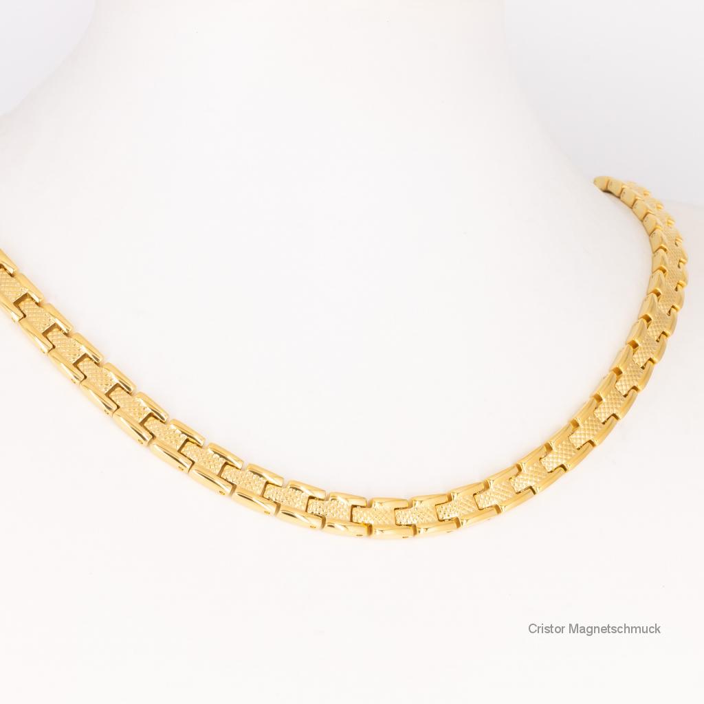 H9034GSet - Halskette und Energiearmband im Set goldfarben