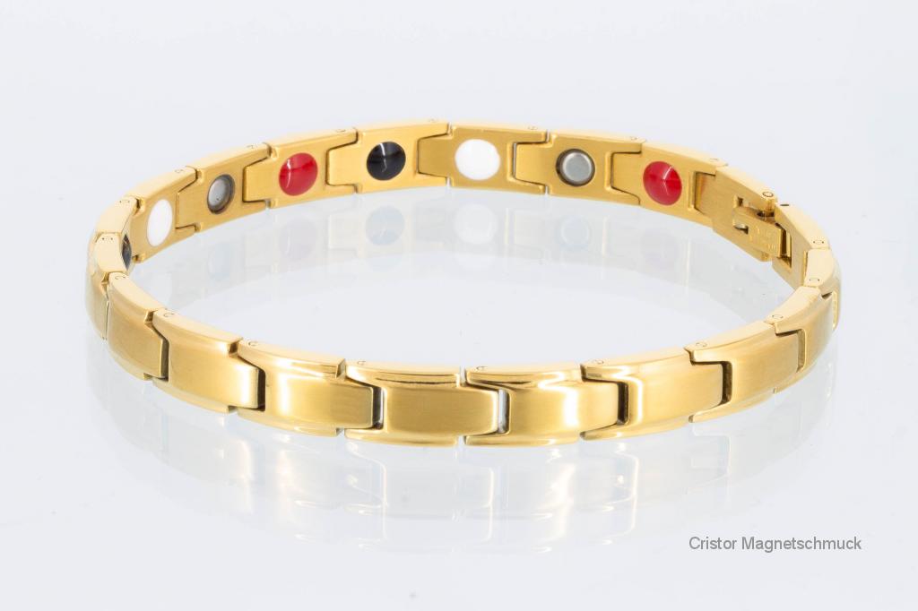 E8368G - 4-Elemente Armband goldfarben