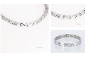 Halskette und Armband im Set silberfarben - h9002sset2