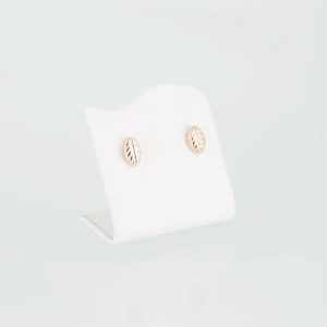 Magnetohrringe Rosegoldenes Eichenblatt