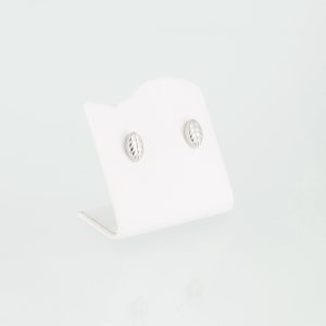 Magnetohrringe Silbernes Eichenblatt