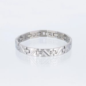 Magnetarmband Sanfte Welle in Silber