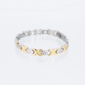 Magnetarmband Eichenblatt in Bicolor