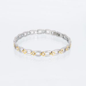 Magnetarmband Sternenhimmel in bicolor