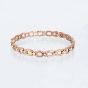 Magnetarmband Sternenhimmel in Rosegold und Weiß