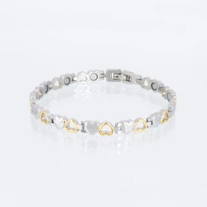 Magnetarmband Glück in Bicolor glänzend