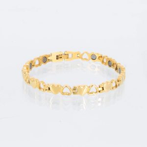 Magnetarmband Glück goldfarben