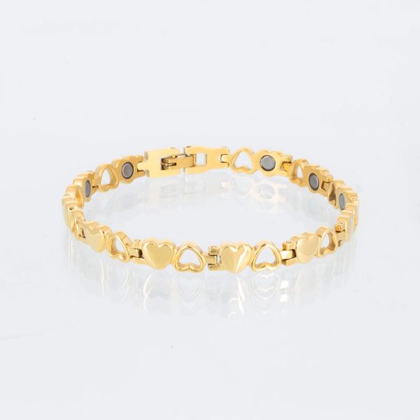 Magnetarmband Glück goldfarben
