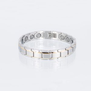 Powerarmband mit extrastarken Magneten in Gold und Silber