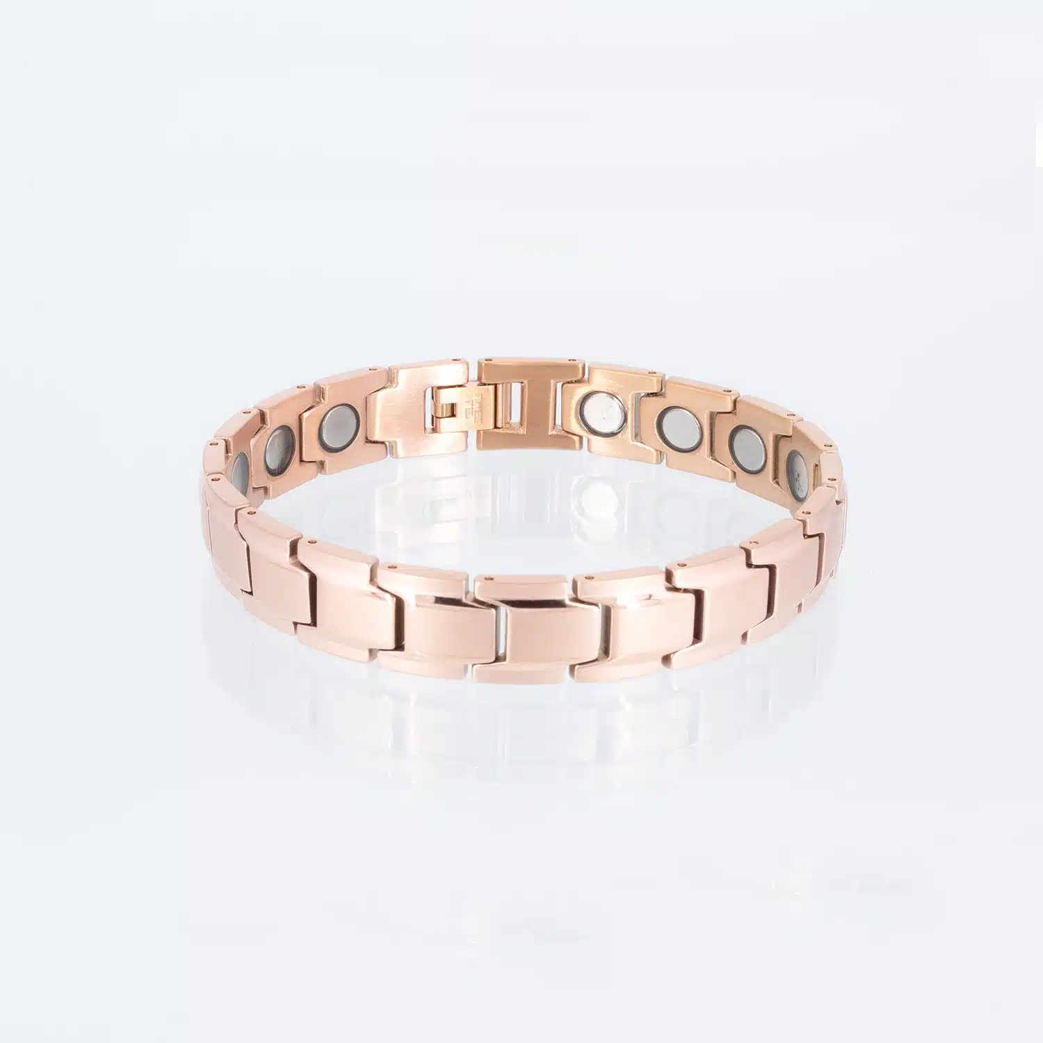 Ein rosegoldenes Power-Magnetarmband