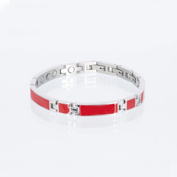 Magnetarmband mit rotem Emaille