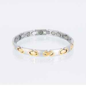 Magnetarmband Ewigkeit in bicolor