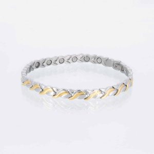 Magnetarmband Wirbel in bicolor