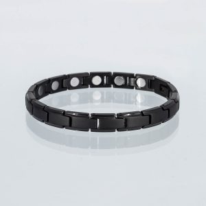 Schwarzes Powerarmband mit extrastarken Magneten