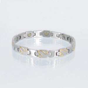 Sale   Magnetarmband das Zeichen in bicolor