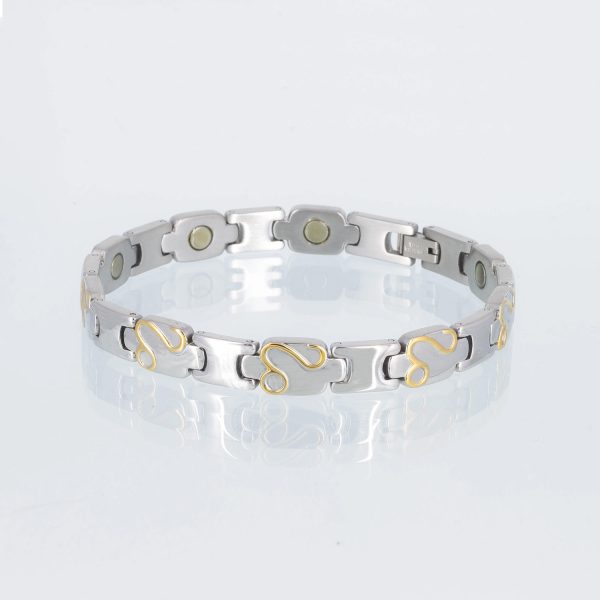 Sale   Magnetarmband das Zeichen in bicolor