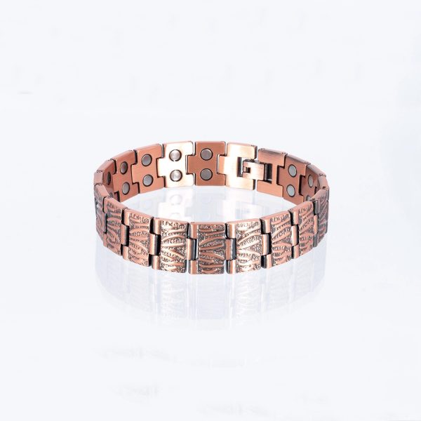 Doppelreihiges Kupferarmband Natur