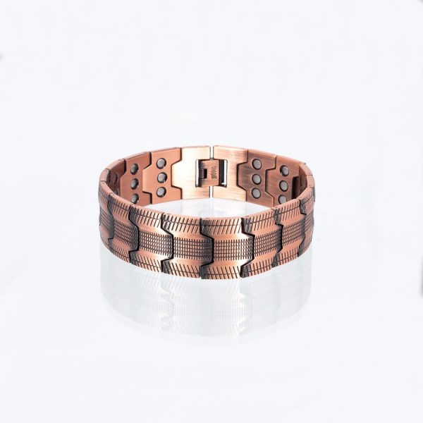 Dreireihiges Kupferarmband Savanne