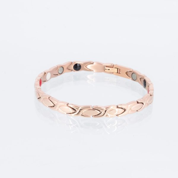 Fußkette Ewige Liebe in Rosegold glänzend
