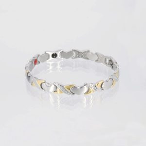 Energiearmband Großes Herz in bicolor