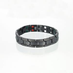 Doppelreihiges Energiearmband Spur in schwarz