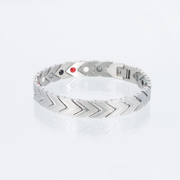 Energiearmband  Richtung in silber