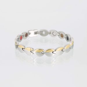 Energiearmband Tulpe in silber und gold