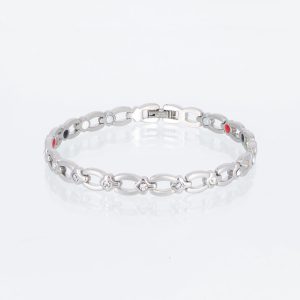 Energiearmband Sternenhimmel in Silber und Weiß