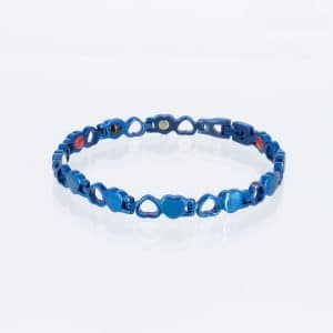 Energiearmband Glück in Blaumetallic