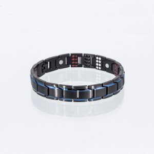 Energiearmband Vision in schwarz und Blau mit extravielen Einlagen