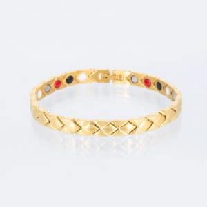 Energiearmband Raute in Gold