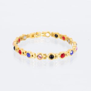 Goldenes Energiearmband Farbspiel in 4 Farben