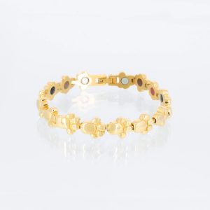 Energiearmband Pfote in gold