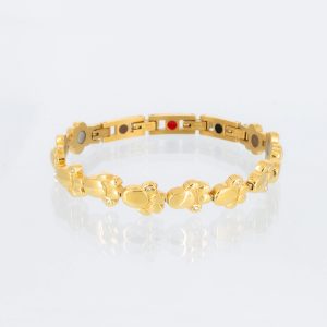 Energiearmband Pfote in gold