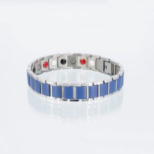 Energiearmband Barcelona in blau und silber