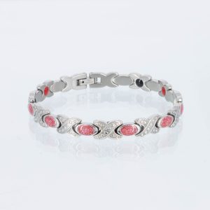 Energiearmband Romantika in silber und rosa